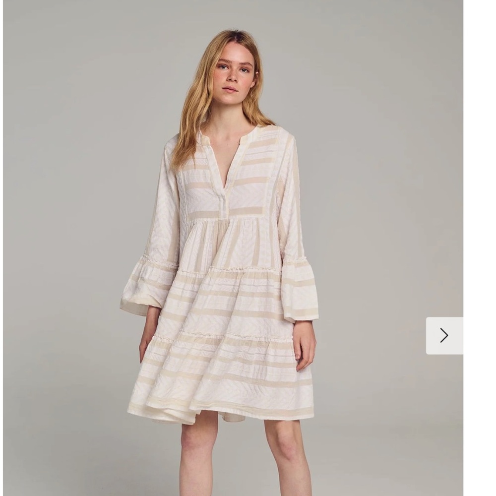 Devotion Twins Ella Tunic Dress Off White Ecru S